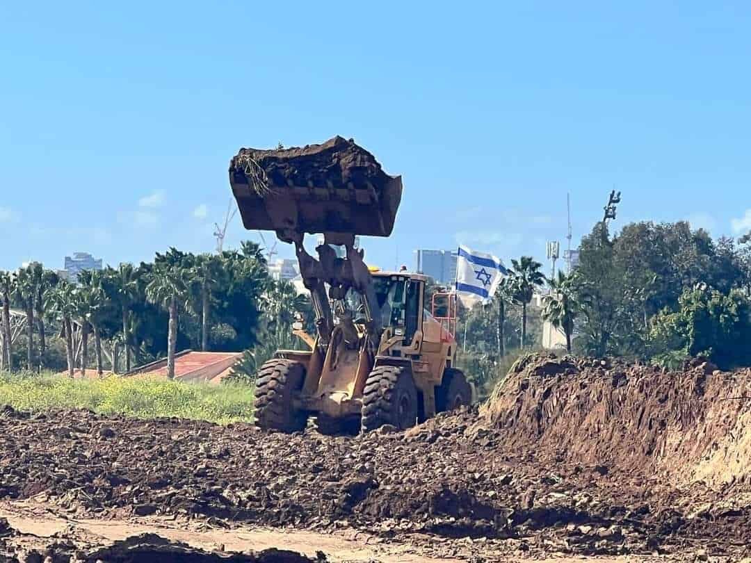 העבודות בשטח כבר התחילו. צילום: פארק אריאל שרון