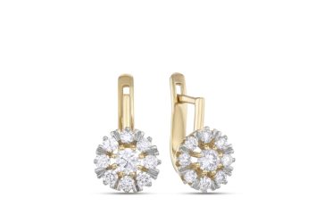 עגילי יהלום Sunshine