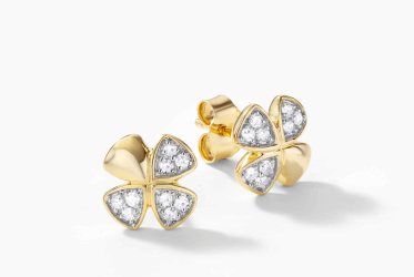 עגילי יהלום Trice