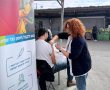 כללית ירדה לשוק: חיסוני שפעת הונגשו בלב השוק העירוני בבאר שבע