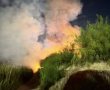 שריפת קוצים סמוך לירקון ברמת גן: תנועת הרכבות באזור הופסקה