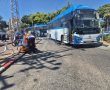 סעו בזהירות: נפצע בינוני בתאונה במעורבות אוטובוס ברח' רשב"י